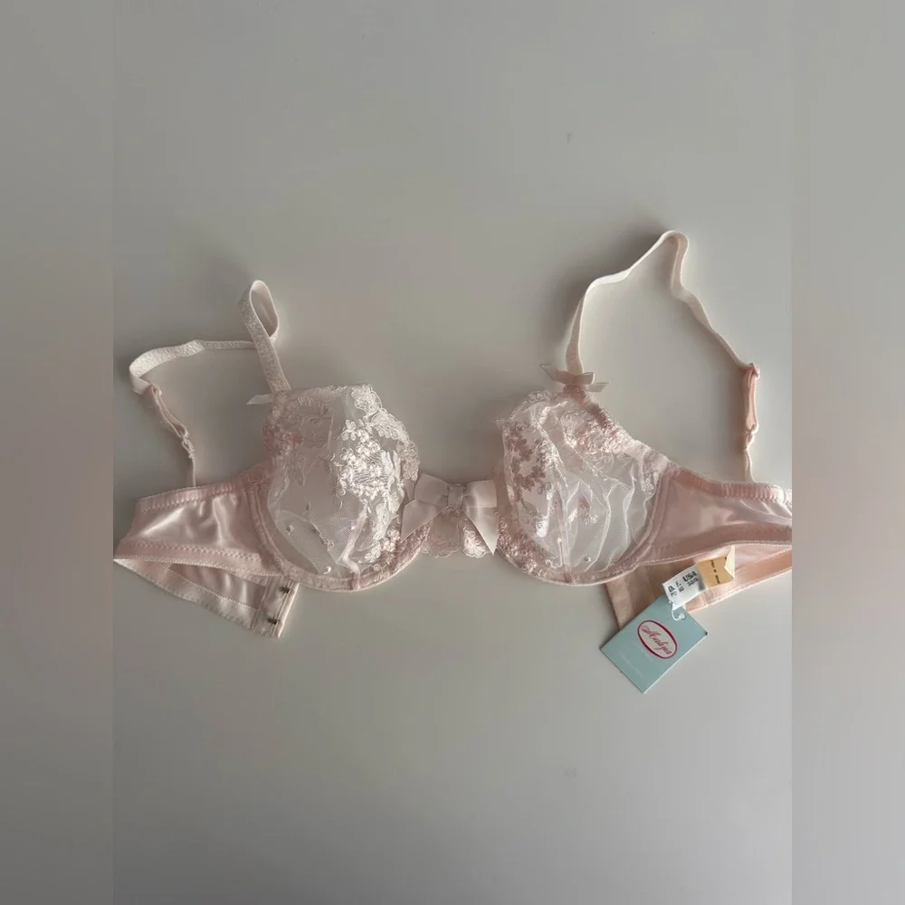 La Perla Vintage Elegant bridal Lace Pink Bra